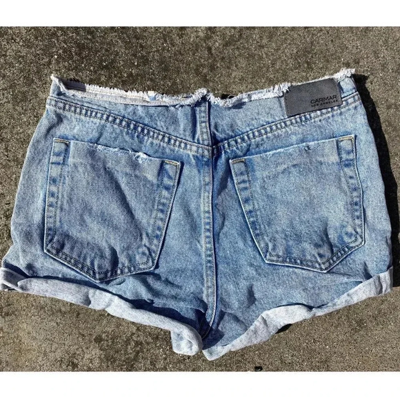 Carmar LF Distress Jean Denim Fold Cuff Shorts - Picture 7 of 8